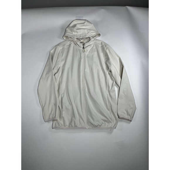 Avalanche Jacket Women L Cream‎ Zip Performance Sweater Activewear Hoodie - Picture 1 of 12